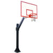 First Team Legend In-Ground Fixed Height Basketball Hoop - white and red border