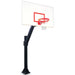 First Team Legend In-Ground Fixed Height Basketball Hoop - white and red board