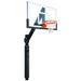 First Team Legend Jr In-Ground Fixed Height Basketball Hoop - clear board with black padding