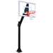 First Team Legend Jr In-Ground Fixed Height Basketball Hoop - clear, square backboard