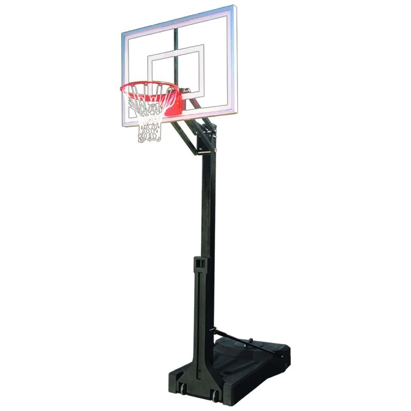 First Team OmniChamp Portable Basketball Hoop - clear, square backboard