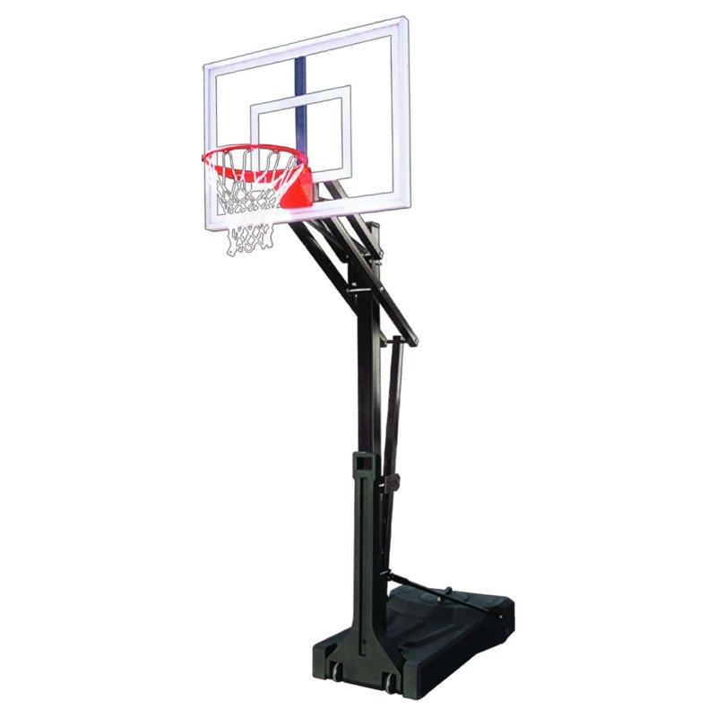 First Team OmniSlam Portable Basketball Hoop - clear, square backboard