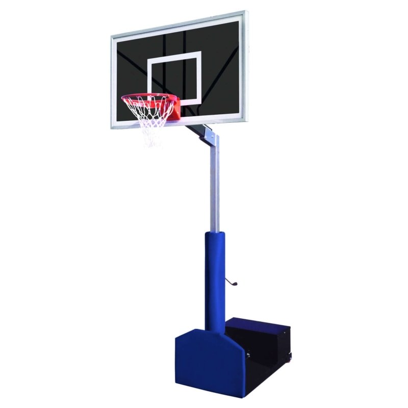 First Team Rampage Portable Basketball Hoop - black backboard