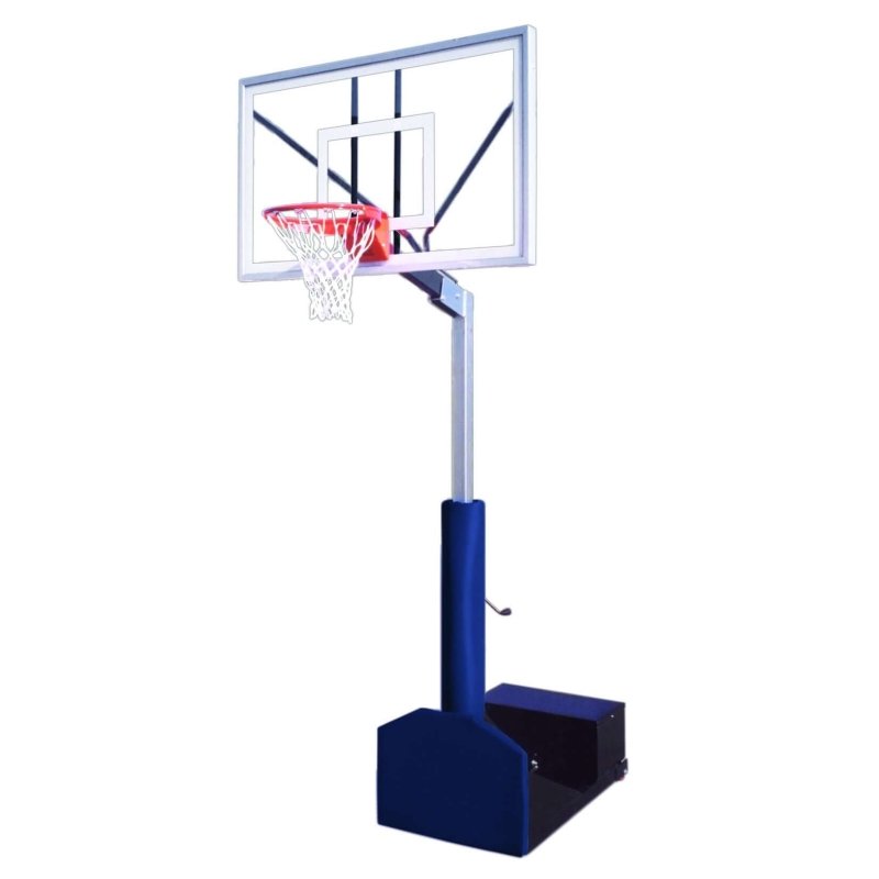 First Team Rampage Portable Basketball Hoop - rectangular backboard