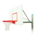 First Team Renegade In-Ground Fixed Height Basketball Hoop - white and red backboard