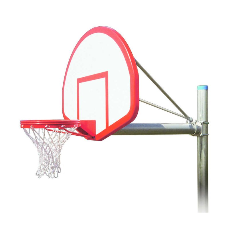 First Team Renegade In-Ground Fixed Height Basketball Hoop - spherical backboard