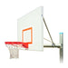 First Team Renegade In-Ground Fixed Height Basketball Hoop - red rim with steel pole