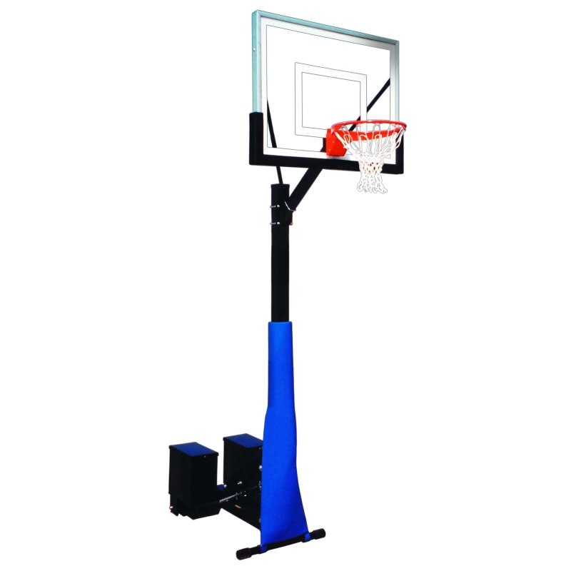 First Team RollaSport Portable Basketball Hoop - black padding on backboard