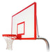 First Team RuffNeck In-Ground Fixed Height Basketball Hoop - red rim with red border