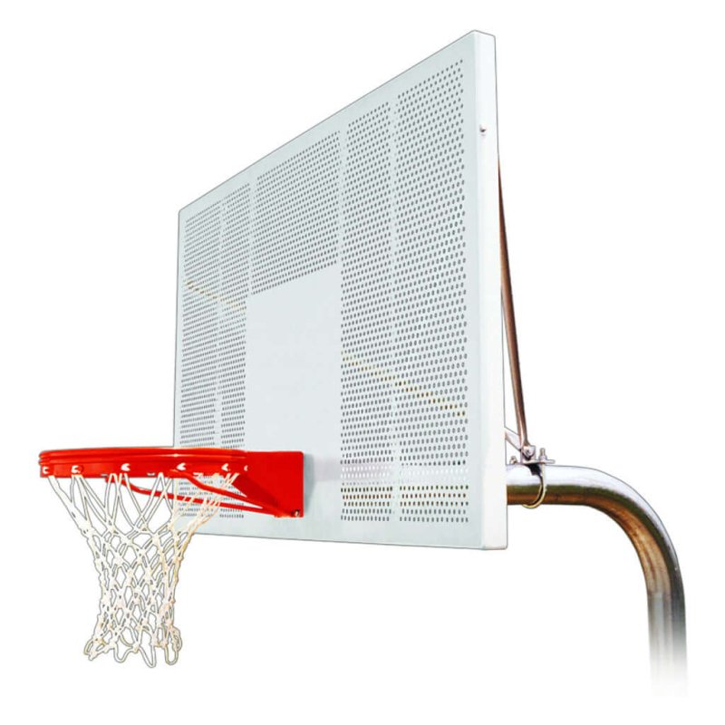 First Team RuffNeck In-Ground Fixed Height Basketball Hoop - perforated backboard