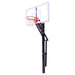 First Team Slam In-Ground Adjustable Basketball Hoop - red rim