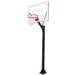 First Team Sport In-Ground Fixed Height Basketball Hoop - square backboard