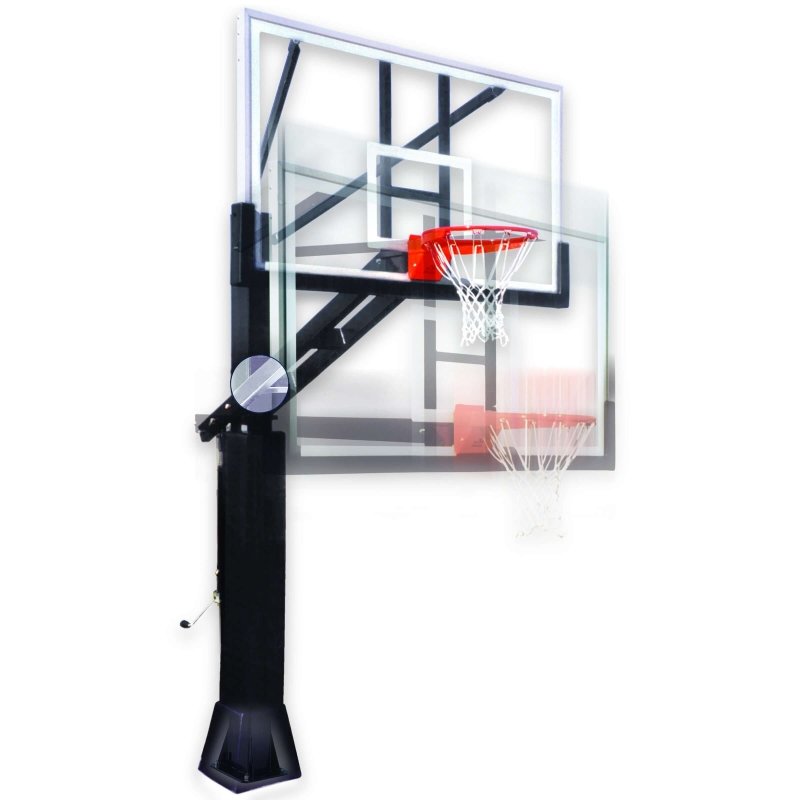 First Team Stainless Olympian In-Ground Adjustable Basketball Hoop - different adjustments