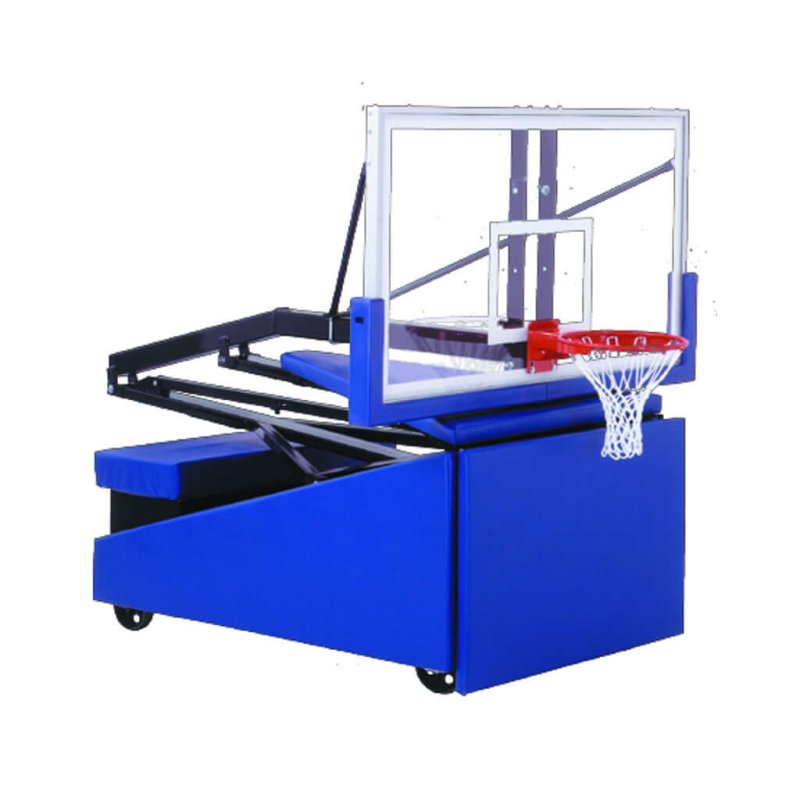 First Team Storm Portable Basketball Hoop - folded