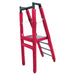 First Team SturdiStand Folding Volleyball Judges Stand - red vinyl padding