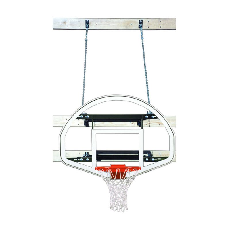 First Team SuperMount23 Wall Mount Basketball Hoop - semicircle backboard