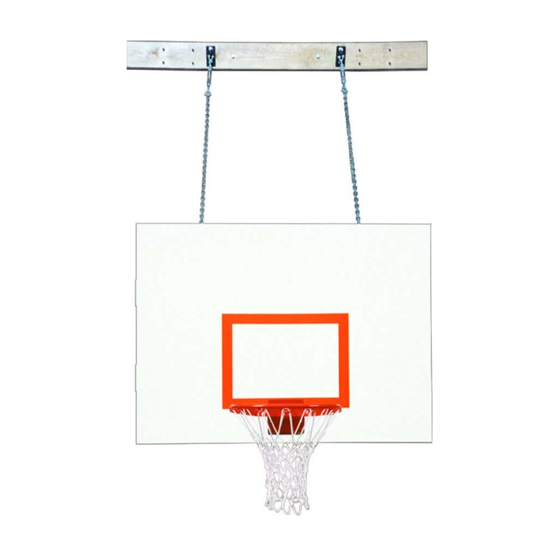 First Team SuperMount23 Wall Mount Basketball Hoop - white and red backboard