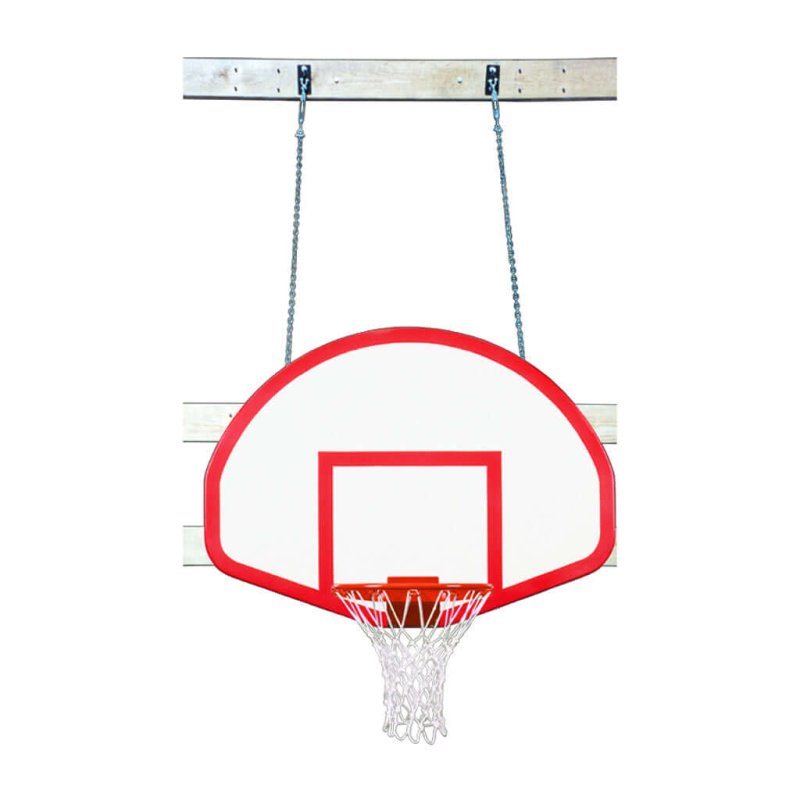 First Team SuperMount23 Wall Mount Basketball Hoop - semicircle backboard with borders