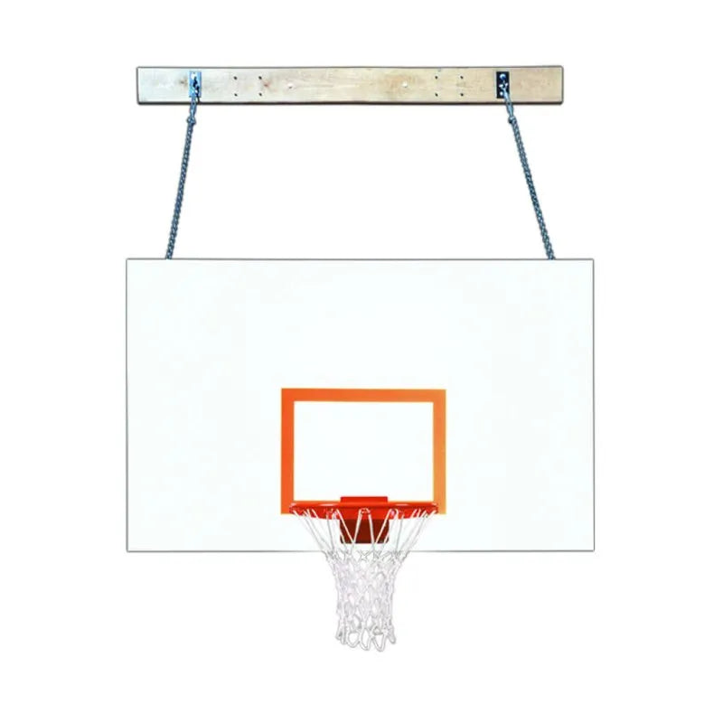 First Team SuperMount46 Wall Mount Basketball Hoop - white and orange backboard