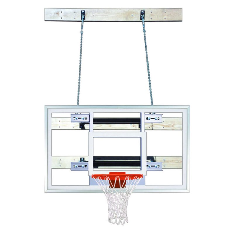 First Team SuperMount46 Wall Mount Basketball Hoop - mounted on wall