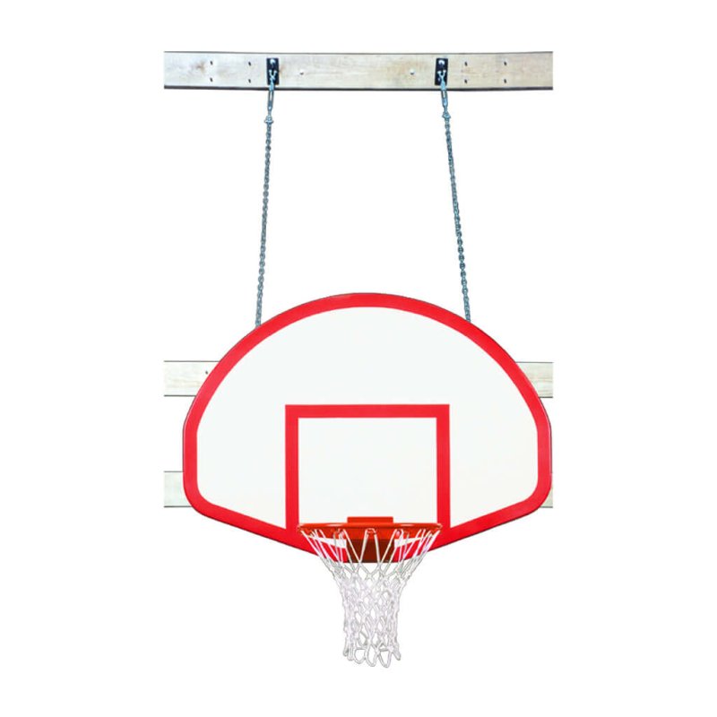 First Team SuperMount46 Wall Mount Basketball Hoop - semicircle backboard 3D image