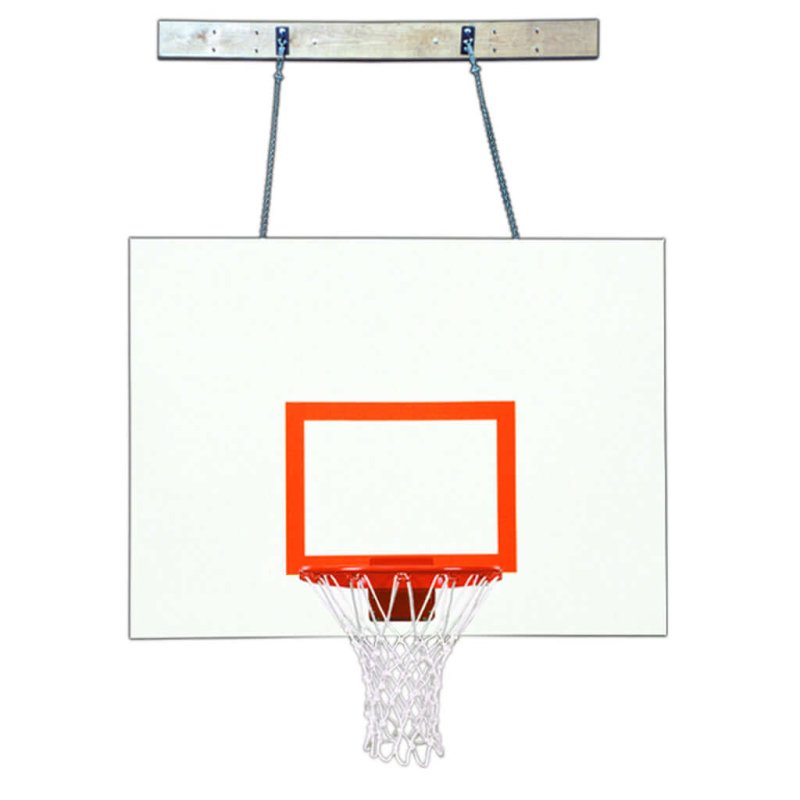 First Team SuperMount68 Wall Mount Basketball Hoop - white and red backboard