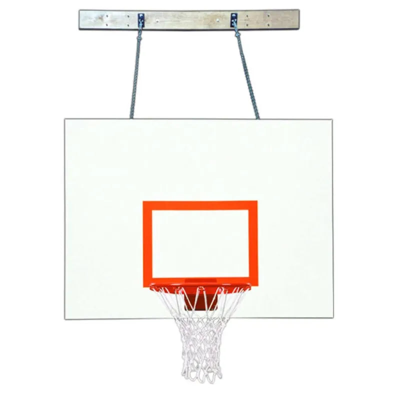 First Team SuperMount68 Wall Mount Basketball Hoop - white and red backboard