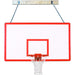 First Team SuperMount68 Wall Mount Basketball Hoop - rectangular backboard with red border