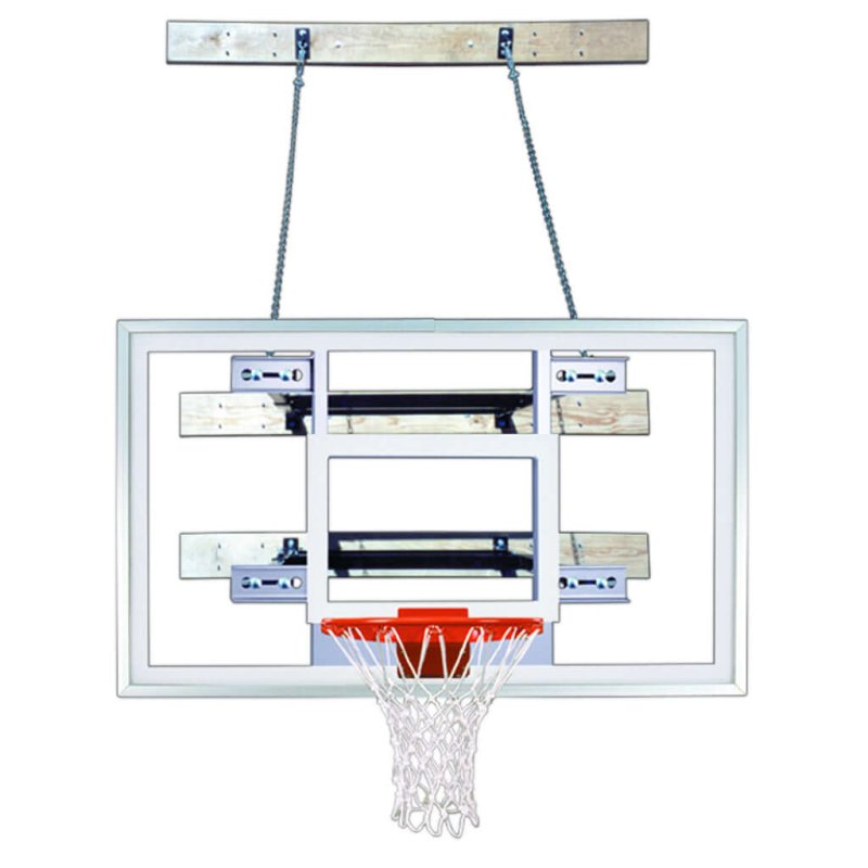 First Team SuperMount68 Wall Mount Basketball Hoop - wall mounted front view