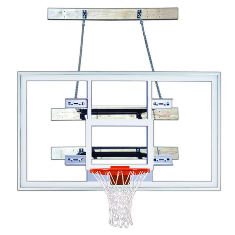 First Team SuperMount68 Wall Mount Basketball Hoop - red rim