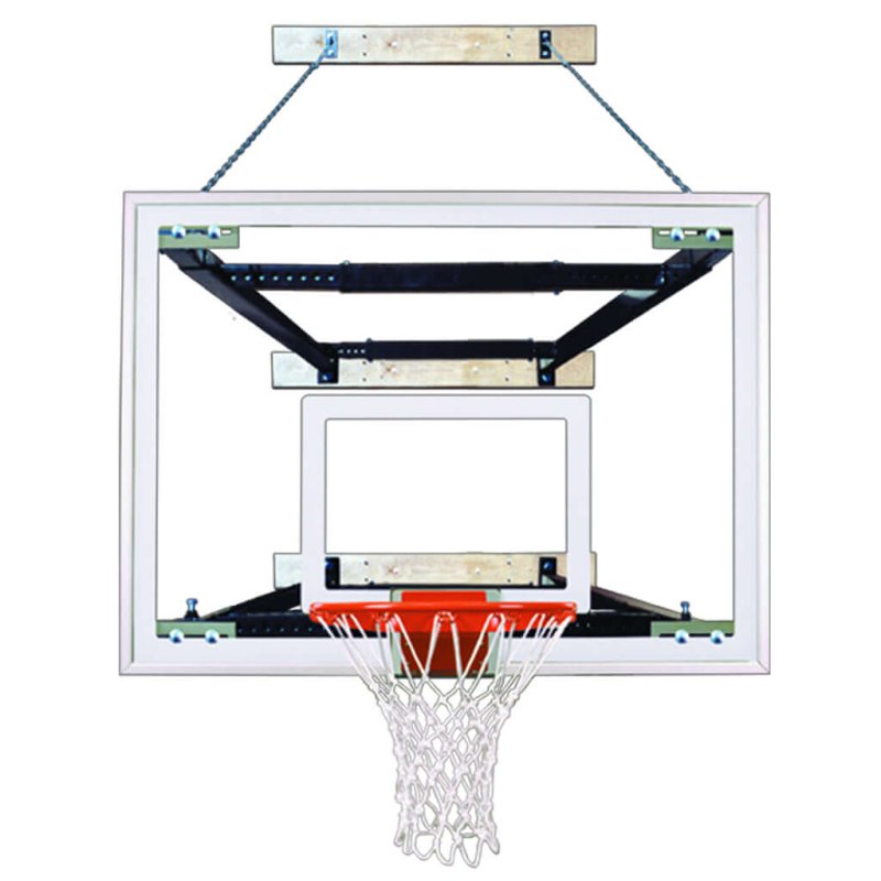 First Team SuperMount82 Wall Mount Basketball Hoop - square backboard