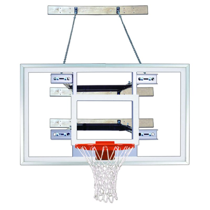 First Team SuperMount82 Wall Mount Basketball Hoop - rectangular backboard