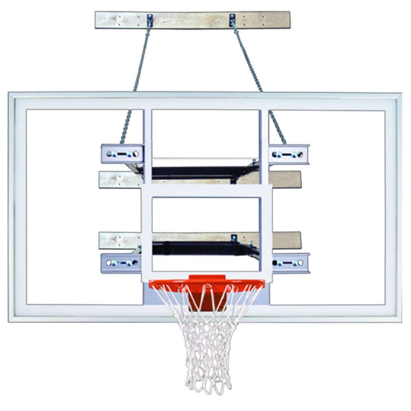 First Team SuperMount82 Wall Mount Basketball Hoop - transparent backboard