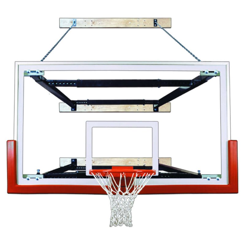 First Team SuperMount82 Wall Mount Basketball Hoop - padded backboard