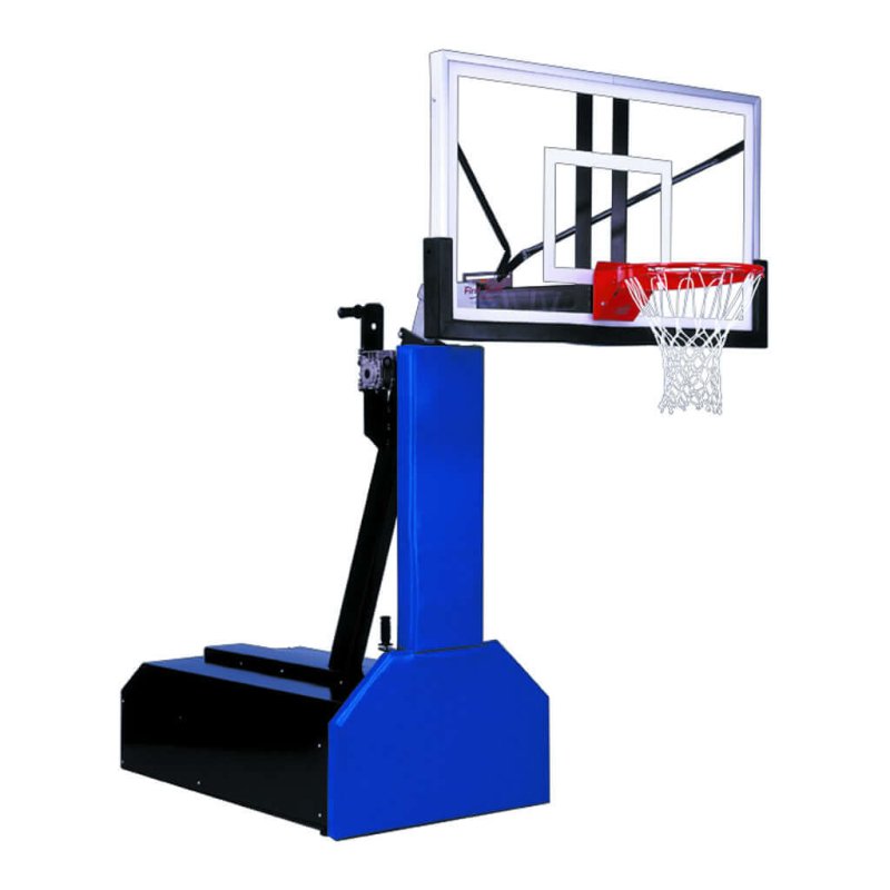 First Team Thunder Portable Basketball Hoop - height adjusted