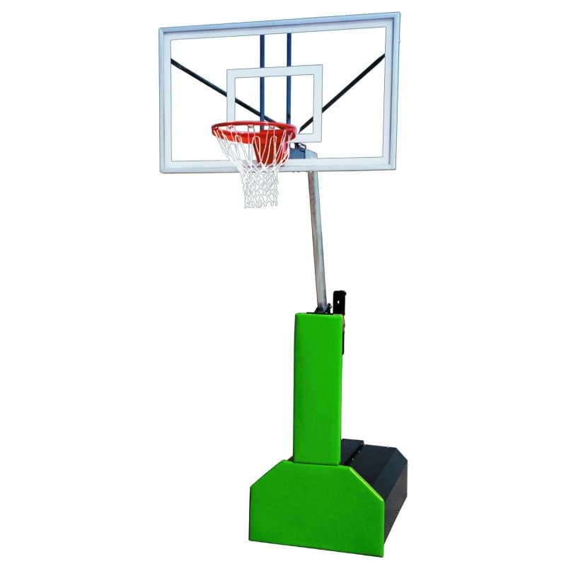 First Team Thunder Portable Basketball Hoop - green base