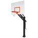 First Team Titan In-Ground Adjustable Basketball Hoop - square backboard