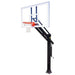 First Team Titan In-Ground Adjustable Basketball Hoop - clear backboard