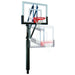 First Team Vector In-Ground Adjustable Basketball Hoop - height adjusted