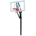 First Team Vector In-Ground Adjustable Basketball Hoop - red rim