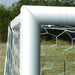 First Team World Class 40 Round Aluminum Fixed Soccer Goal - fixture and net