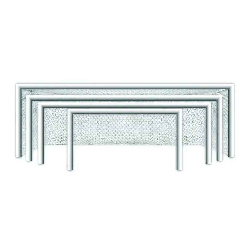 First Team World Class 40 Round Aluminum Fixed Soccer Goal - different sizes 