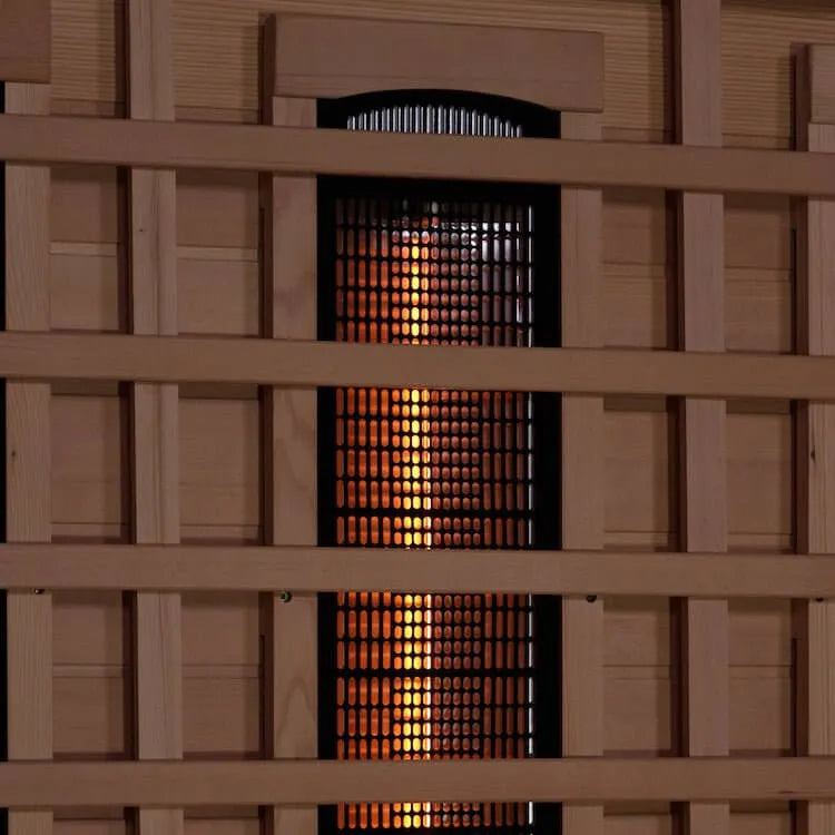 Golden Designs 3-Person Full Spectrum Sauna - Sauna heater with wooden frame