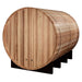 Golden Designs "Klosters" 6 Person Barrel Traditional Steam Sauna - Pacific Cedar - Back 3D image of sauna