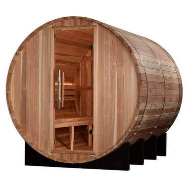 Golden Designs "Klosters" 6 Person Barrel Traditional Steam Sauna - Pacific Cedar -