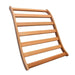 Golden Designs S-Shape Backrest for Saunas - in brown or wood color 