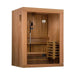 Golden Designs Sundsvall 2 Person Traditional Steam Sauna - Canadian Red Cedar - Side view of sauna with ventilation seen on the side