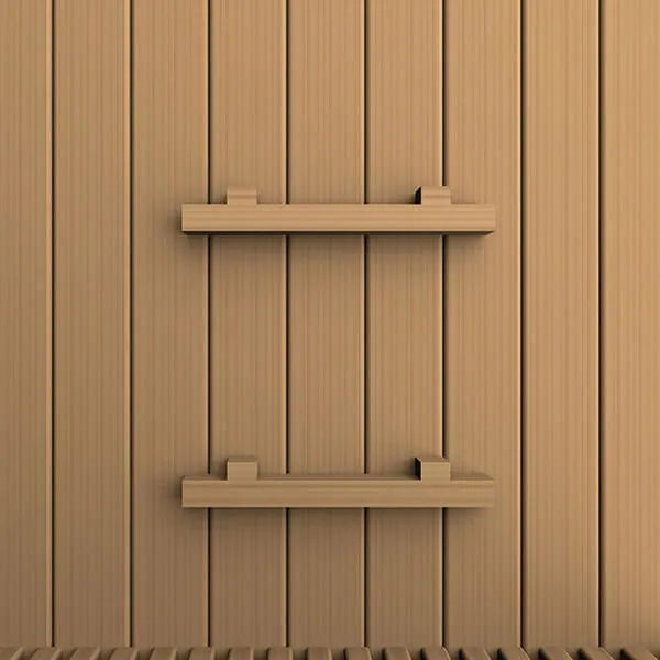 Golden Designs Sundsvall 2 Person Traditional Steam Sauna - Canadian Red Cedar - Wooden part attached to the wall