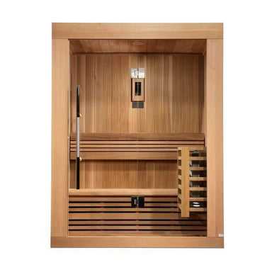 Golden Designs Sundsvall 2 Person Traditional Steam Sauna - Canadian Red Cedar -