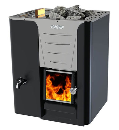 Harvia Pro Series 24.1 kW Wood Burning Sauna Heater with Water Tank